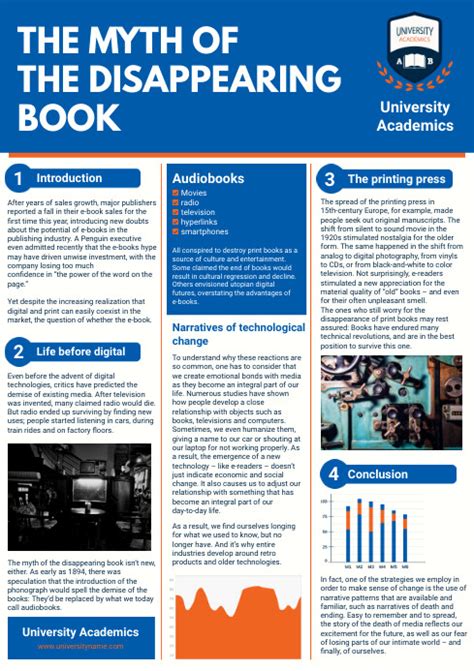 Academic book template in A4 size