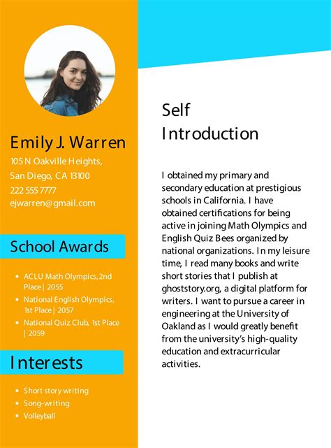 Academic Introduction Template