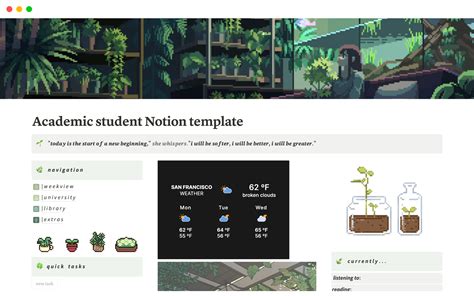 Academic Notion template