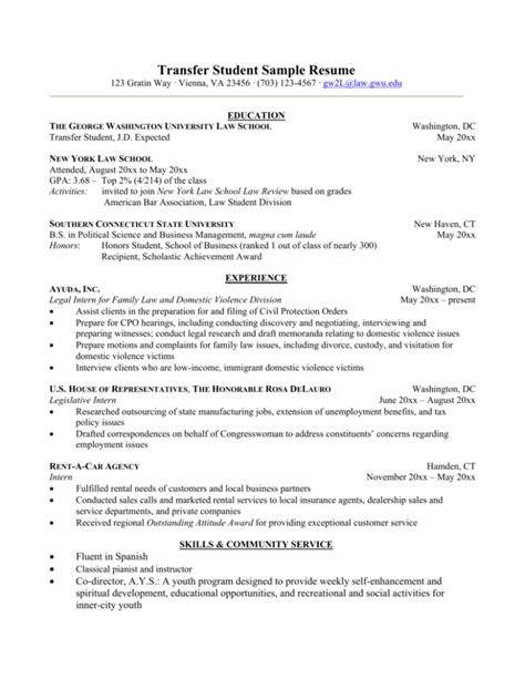 Academic Resume