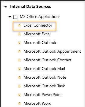 Access Excel Connector Methods