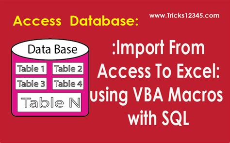 Access and Excel Data Transfer