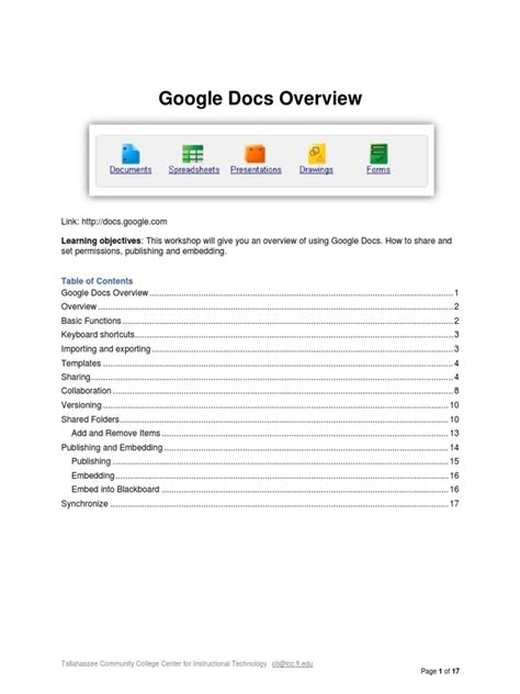 Access Google Docs Handout Templates