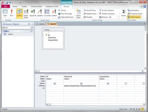 Access Queries VBA Example 3