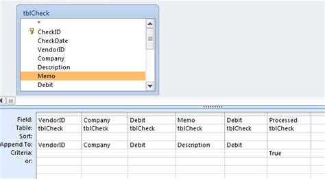 Access VBA Query Example 1