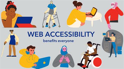 A person navigating a website with accessibility features