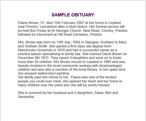 Accessing Obituary Notices