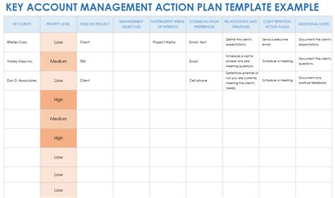 Account Plan Template Excel