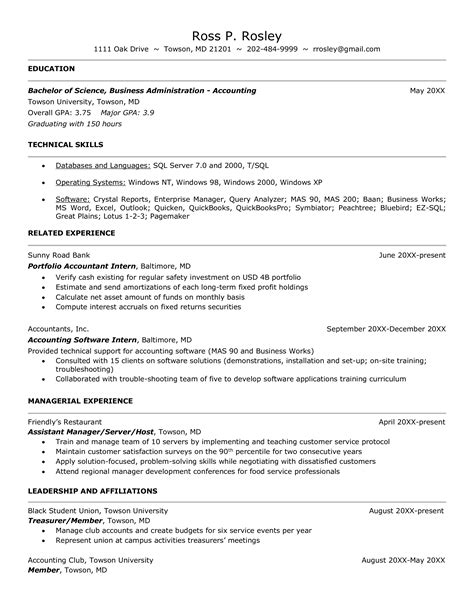 Accounting Resume Template