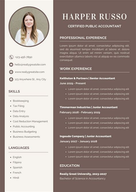 Accounting Resume Template