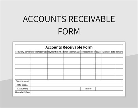 Accounts Receivable Aging Template Example