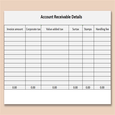 Accounts Receivable Template Gallery 4