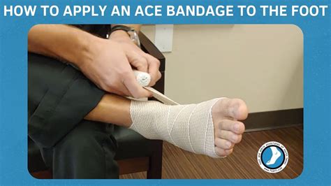 Ace bandage wrapping technique