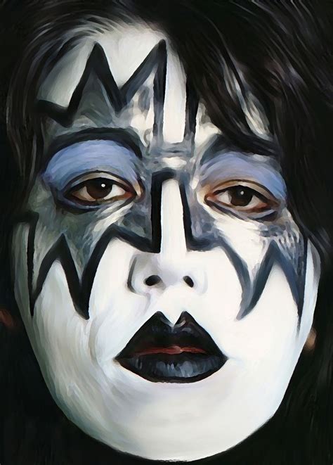 Ace Frehley's iconic makeup look