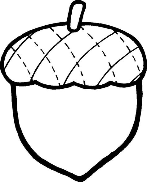 Acorn Coloring Pages for Elementary School