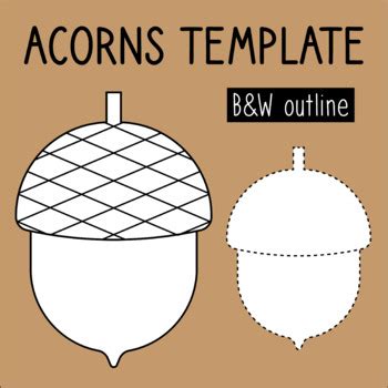 Acorn Garland Template