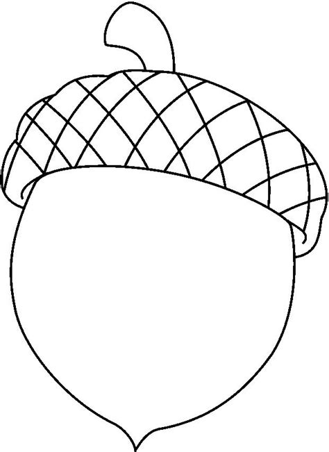 Acorn Template Printable 2