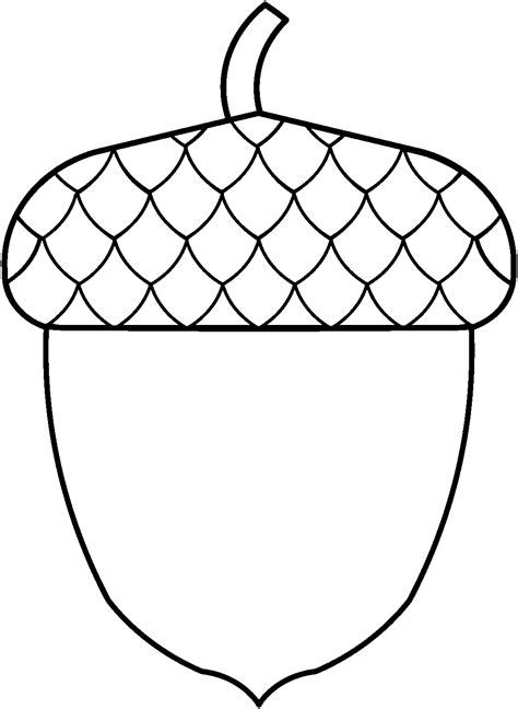 Acorn Template Printable 3