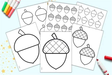 Acorn Template Printable 6