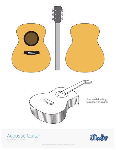 Acoustic guitar template