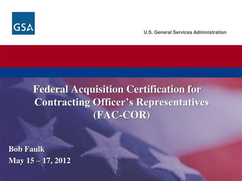 Acquisitions Officer certifications