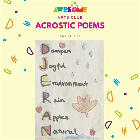 Acrostic Poem Example