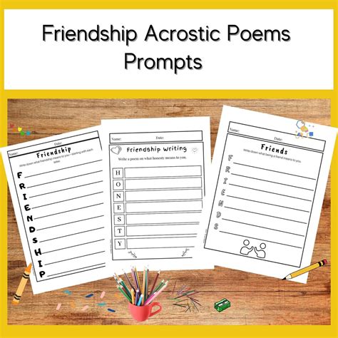 Acrostic Poem Template Example 4