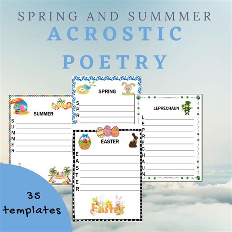 Acrostic Poem Template Examples