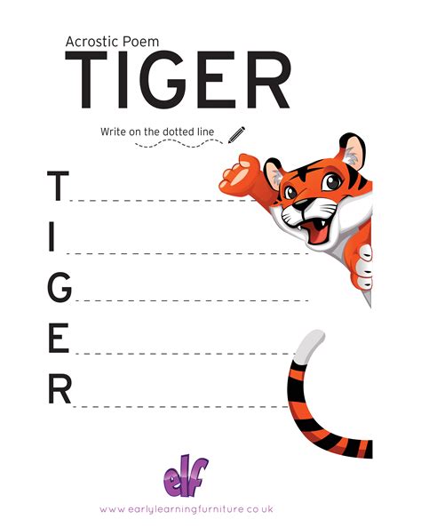 Acrostic Poem Template Examples for Kids