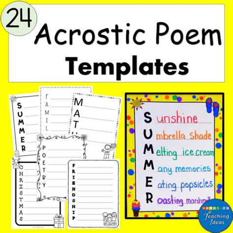 Acrostic Poem Template Ideas