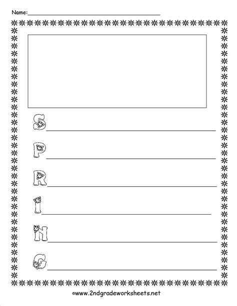 Acrostic Poem Template Structure