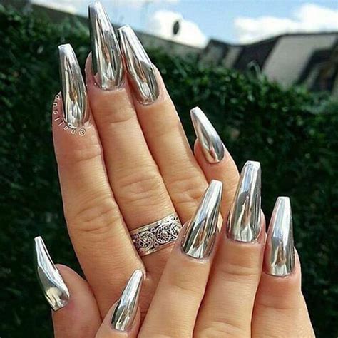 Chrome Nails Acrylic Nail Design