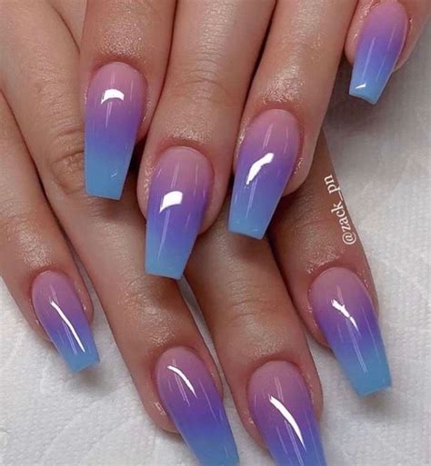 Ombre Effects Acrylic Nail Design