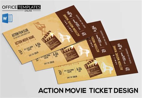 Action movie ticket