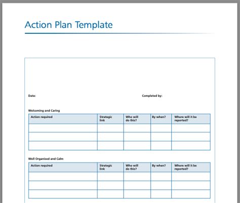 Action Plan Template