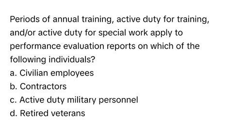 Active duty for special work training