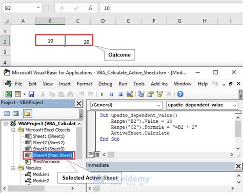 ActiveSheet Property VBA