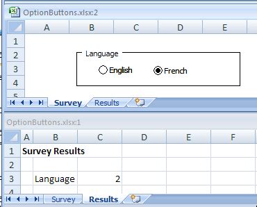 Activex Option Button Example 1