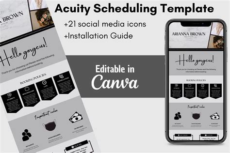 Acuity Scheduling Templates