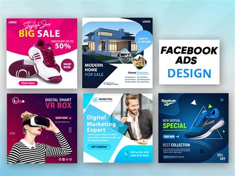 Ad design template for Facebook