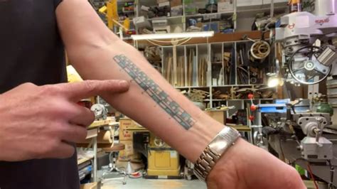 Adam Savage Robot Tattoo