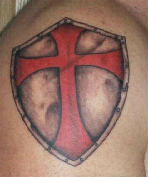 Adam Savage Templar Cross Tattoo