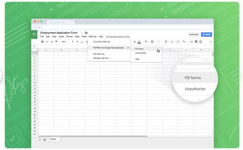 Add-Ons in Google Sheets