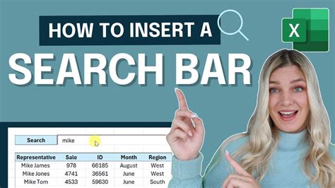 Add Search Bar in Excel