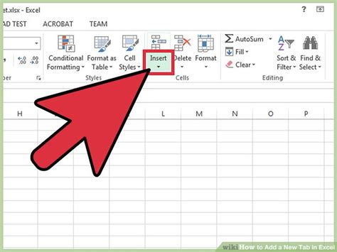 Add Tab in Excel Image 1