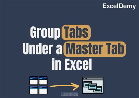 Add Tabs to Master Tab in Excel