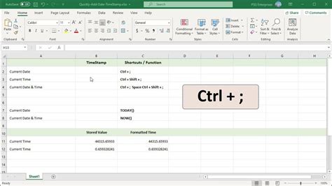 Adding a timestamp in Excel when a cell changes