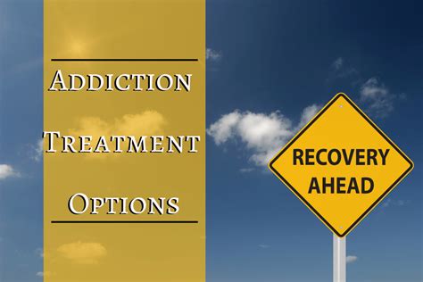 Addiction treatment options, including therapy and rehab centers