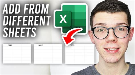 Examples of adding cells from different sheets