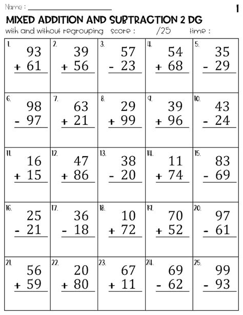 Benefits of using free printable addition and subtraction worksheets